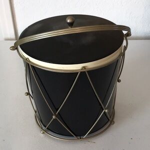 Thermos Insulated Ice Tub Mid Century Modern Ice Bucket Removable Holder